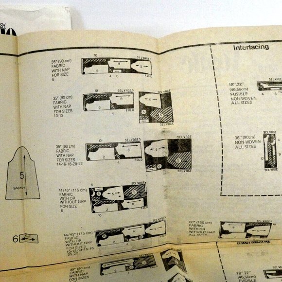 Vintage Vogue Pattern Womens Blouse and Tie Top 4 Styles Size 12 UK/8 USA Uncut - Picture 8 of 12